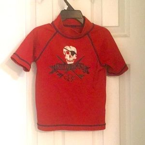 Toddler boy rash guard swim shirt